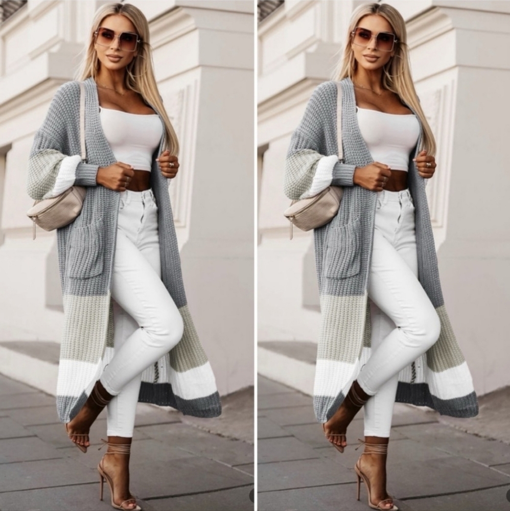 Chunky Knit Duster Sweater